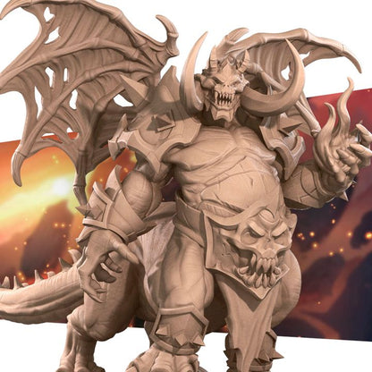 Pit Lord - Fel Wastes Set - 32mm, 35mm Scale - Unpainted Miniature