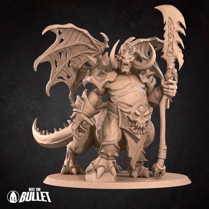 Pit Lord - Fel Wastes Set - 32mm, 35mm Scale - Unpainted Miniature