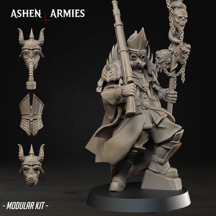 Heretic Priest, Hellbound Apostasy - Bullet Crusade - Unpainted Miniature