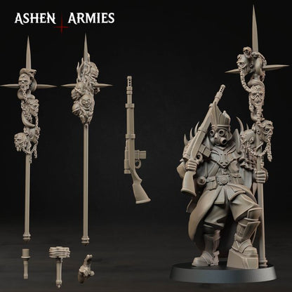 Heretic Priest, Hellbound Apostasy - Bullet Crusade - Unpainted Miniature