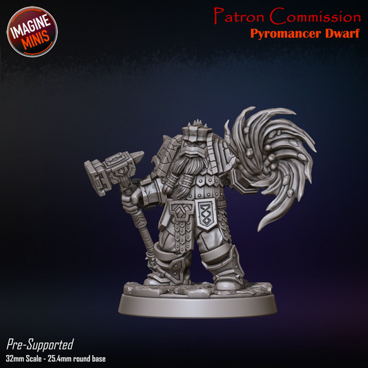 Dwarf Pyromancer - Unpainted Miniature
