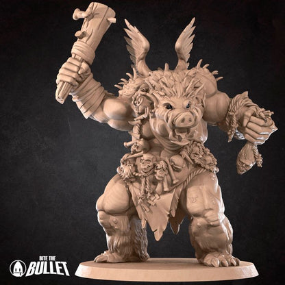 Razorback Infernal - Barren Set - 32mm, 35mm Scale - Unpainted Miniature