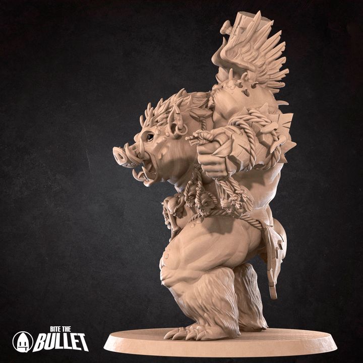 Razorback Infernal - Barren Set - 32mm, 35mm Scale - Unpainted Miniature