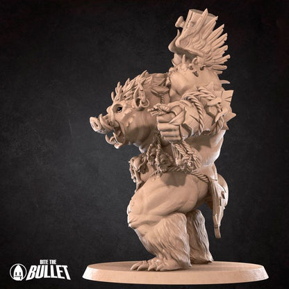 Razorback Infernal - Barren Set - 32mm, 35mm Scale - Unpainted Miniature