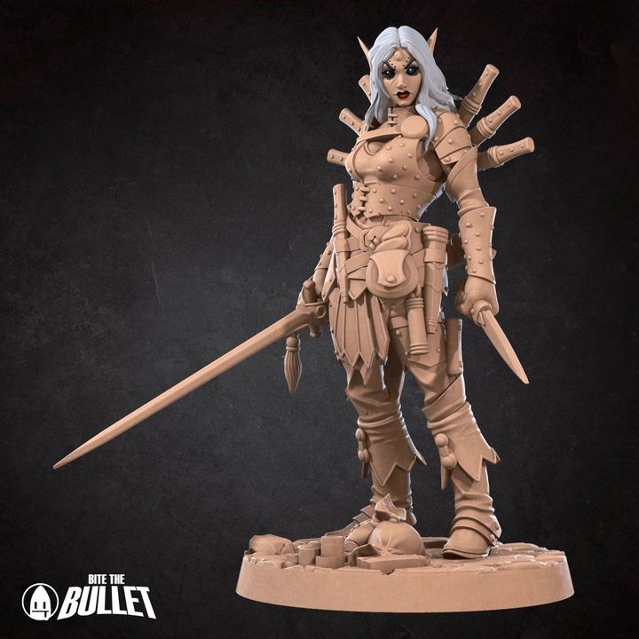 Elf Rogue, Assassin | 32mm, 35mm Scale | Unpainted Miniature
