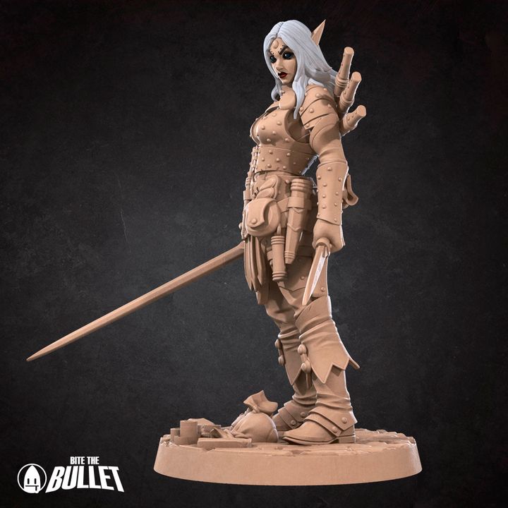 Elf Rogue, Assassin | 32mm, 35mm Scale | Unpainted Miniature