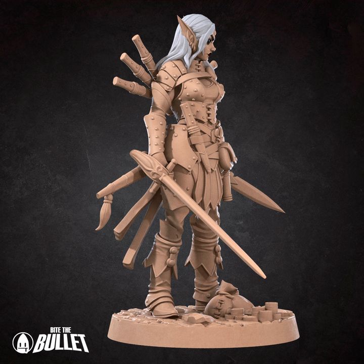 Elf Rogue, Assassin | 32mm, 35mm Scale | Unpainted Miniature
