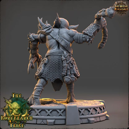 Snaggrik Cleavertooth, Goblin Shaman - The Bonebranch Tribe - Unpainted Miniature