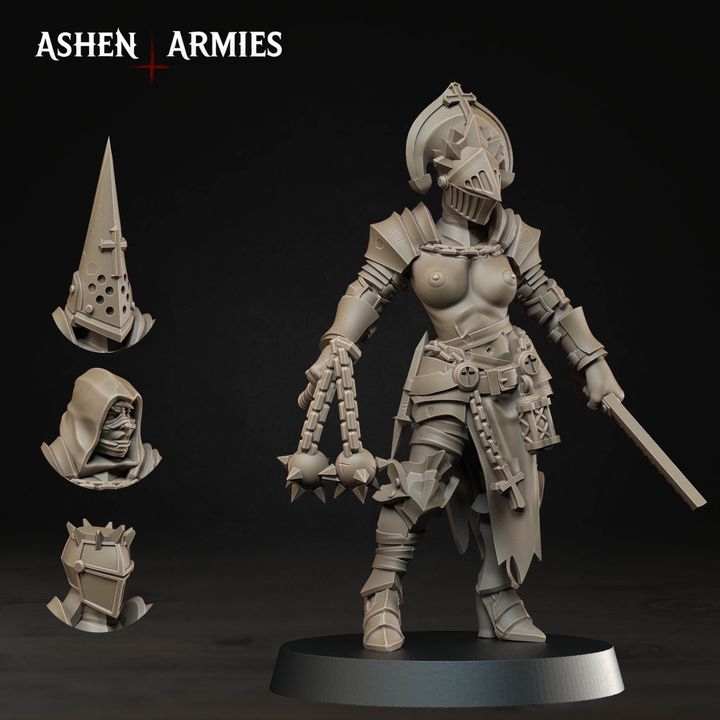 Stigmatic Nuns, Bleeding Procession - Bullet Crusade - Unpainted Miniature