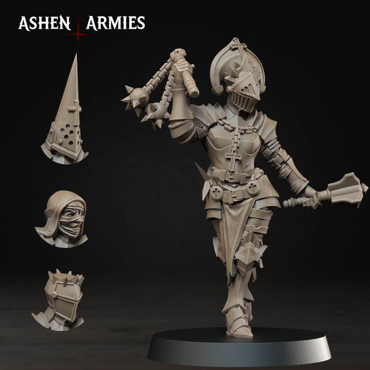 Stigmatic Nuns, Bleeding Procession - Bullet Crusade - Unpainted Miniature