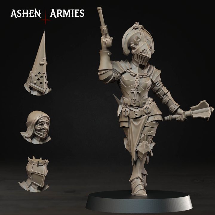 Stigmatic Nuns, Bleeding Procession - Bullet Crusade - Unpainted Miniature
