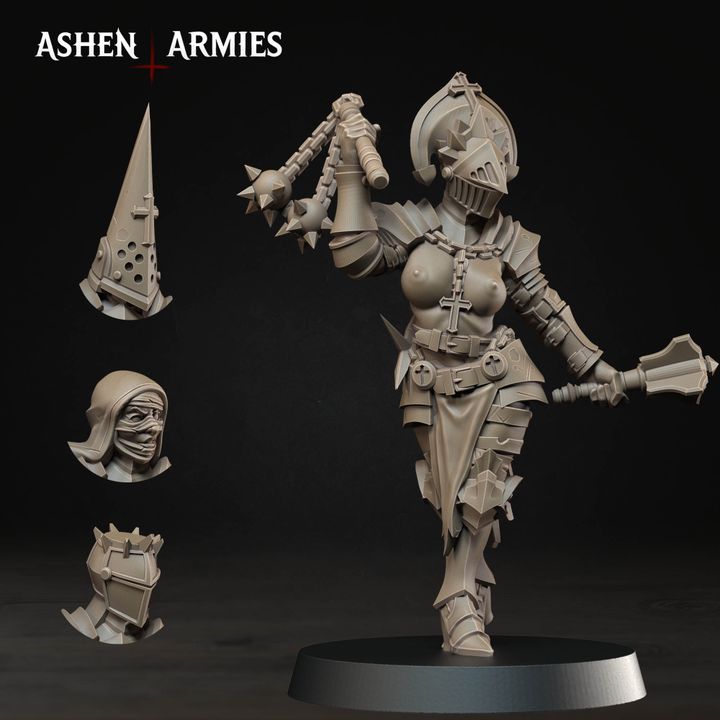 Stigmatic Nuns, Bleeding Procession - Bullet Crusade - Unpainted Miniature