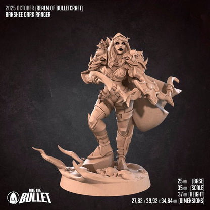 Banshee Ranger | 32mm, 35mm Scale | Unpainted Miniature
