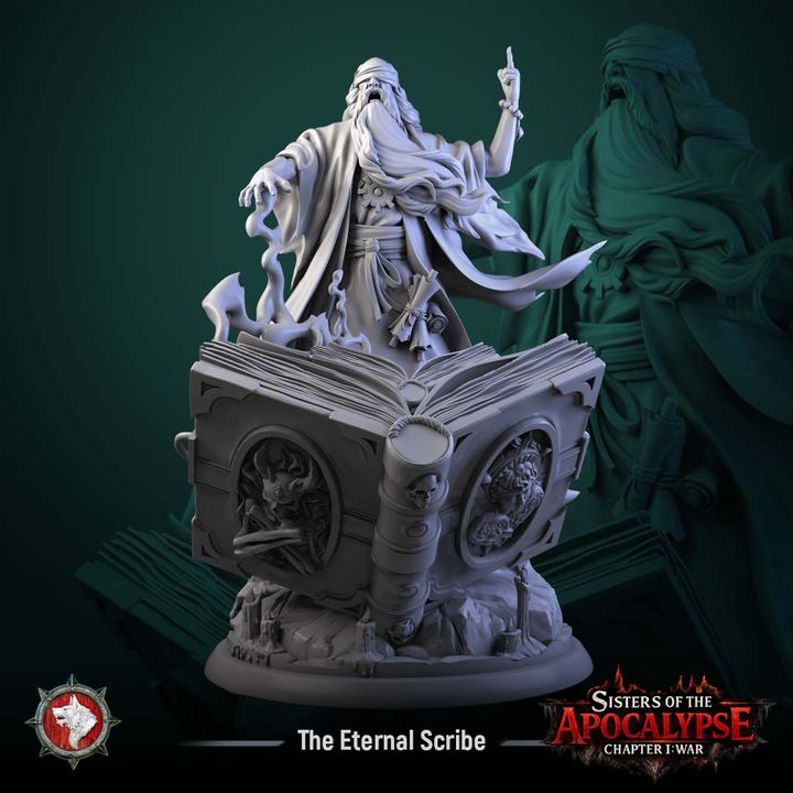 The Eternal Scribe | Sisters of the Apocalypse | Unpainted Miniature