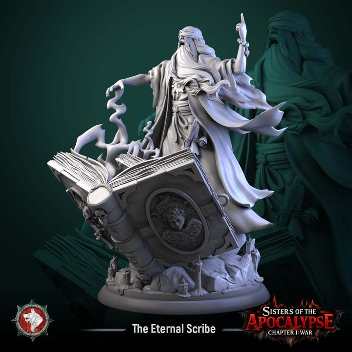 The Eternal Scribe | Sisters of the Apocalypse | Unpainted Miniature