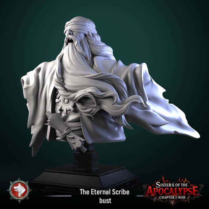 The Eternal Scribe - Unpainted Miniature Bust