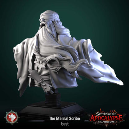 The Eternal Scribe - Unpainted Miniature Bust