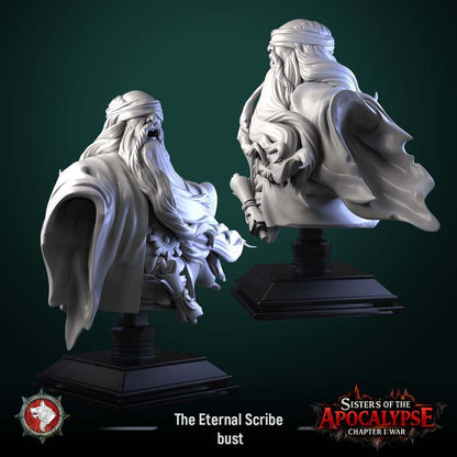 The Eternal Scribe - Unpainted Miniature Bust
