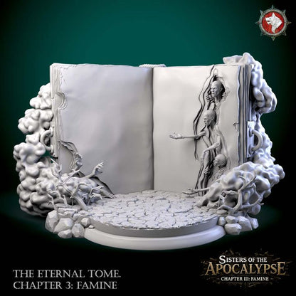 The Eternal Tome: Famine | Diorama Base | Unpainted Miniature
