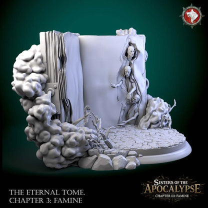 The Eternal Tome: Famine | Diorama Base | Unpainted Miniature