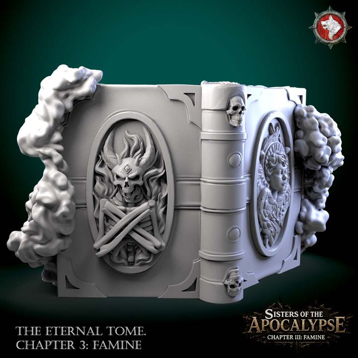 The Eternal Tome: Famine | Diorama Base | Unpainted Miniature