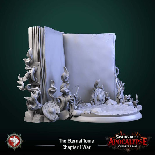 The Eternal Tome: War | Diorama Base | Unpainted Miniature