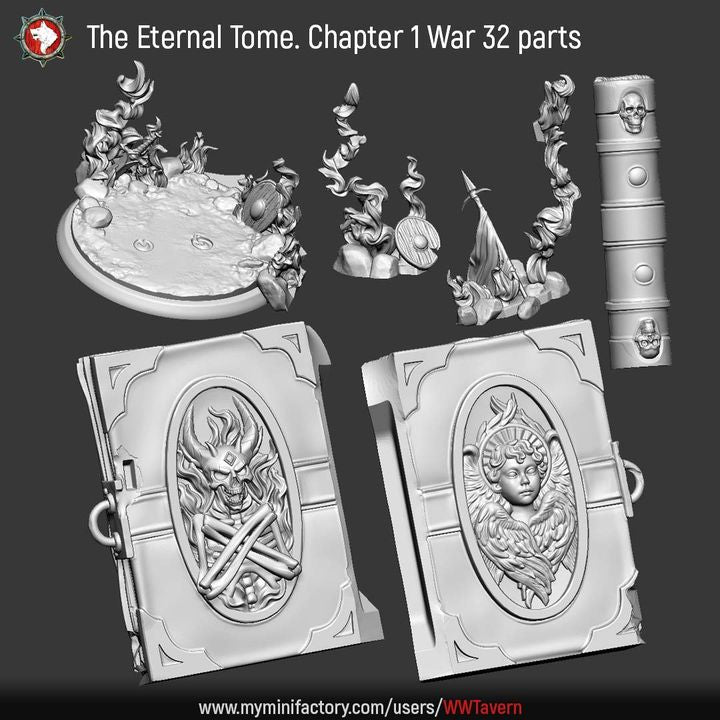 War, Apocalyptic Horseman, Diorama | Sisters of the Apocalypse | Unpainted Miniature