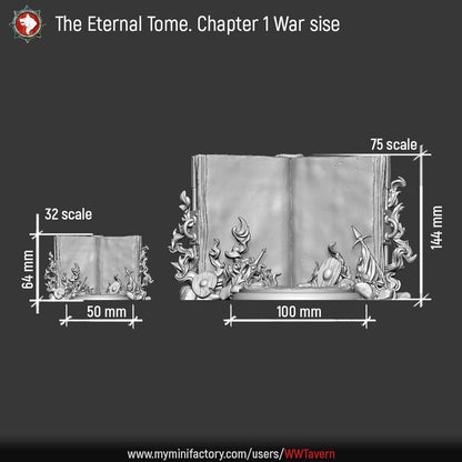 The Eternal Tome: War | Diorama Base | Unpainted Miniature
