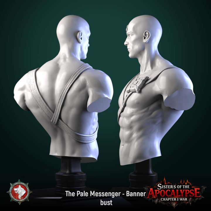 The Pale Messenger - Unpainted Miniature Bust