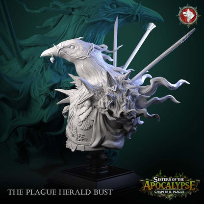 Plague Herald - Unpainted Miniature Bust