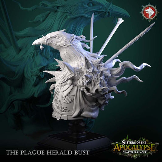 Plague Herald - Unpainted Miniature Bust