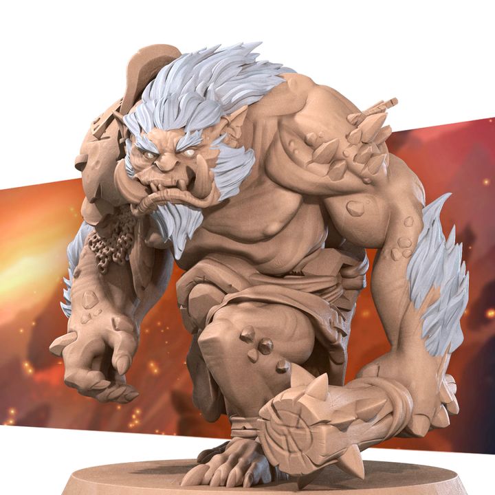 Troll - Mine Set - 32mm, 35mm Scale - Unpainted Miniature