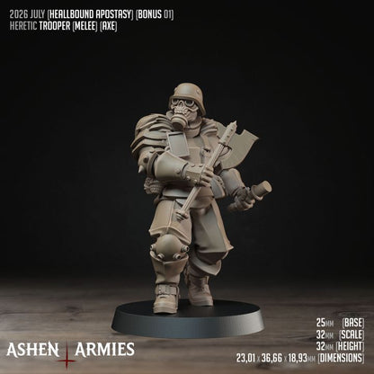 Troopers Set 2, Hellbound Apostasy - Bullet Crusade - Unpainted Miniature