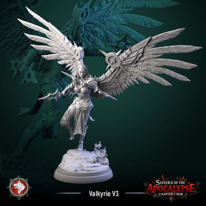 Valkyries | Sisters of the Apocalypse | Unpainted Miniature