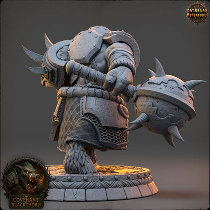 Vark Blighthorn, Boarfolk - The Covenant of Blackthorn - Unpainted Miniature