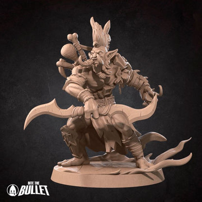 Troll Shadow Hunter | 32mm, 35mm Scale | Unpainted Miniature