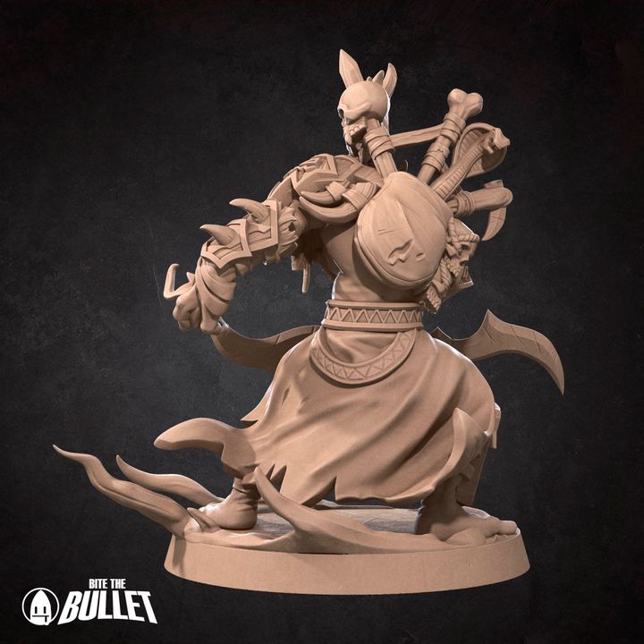 Troll Shadow Hunter | 32mm, 35mm Scale | Unpainted Miniature