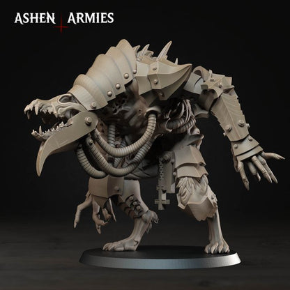 War Wolf Assault Beast, Hellbound Apostasy - Bullet Crusade - Unpainted Miniature