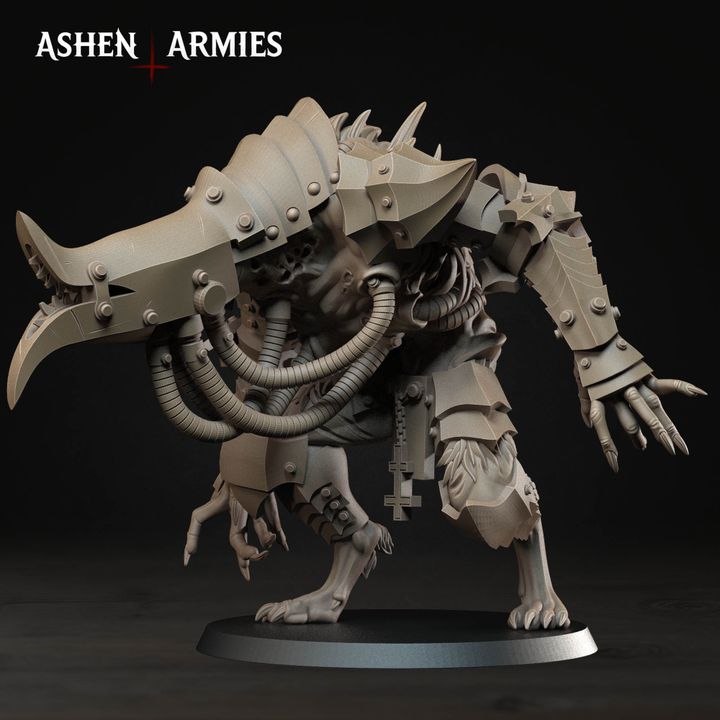 War Wolf Assault Beast, Hellbound Apostasy - Bullet Crusade - Unpainted Miniature