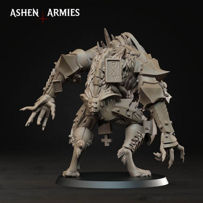 War Wolf Assault Beast, Hellbound Apostasy - Bullet Crusade - Unpainted Miniature