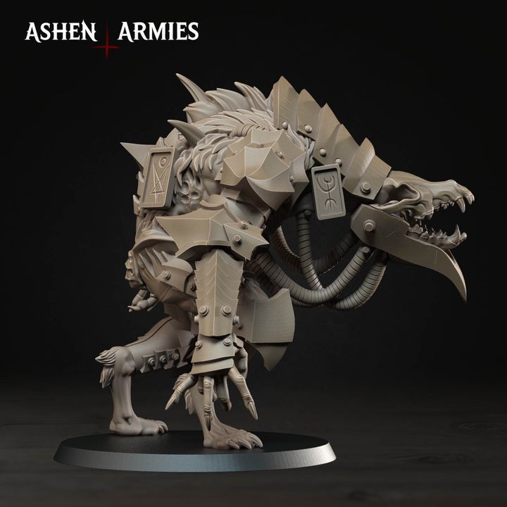 War Wolf Assault Beast, Hellbound Apostasy - Bullet Crusade - Unpainted Miniature