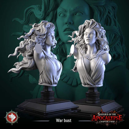 War Maiden - Unpainted Miniature Bust