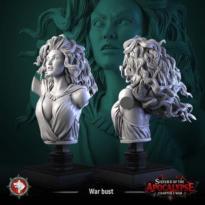 War Maiden - Unpainted Miniature Bust