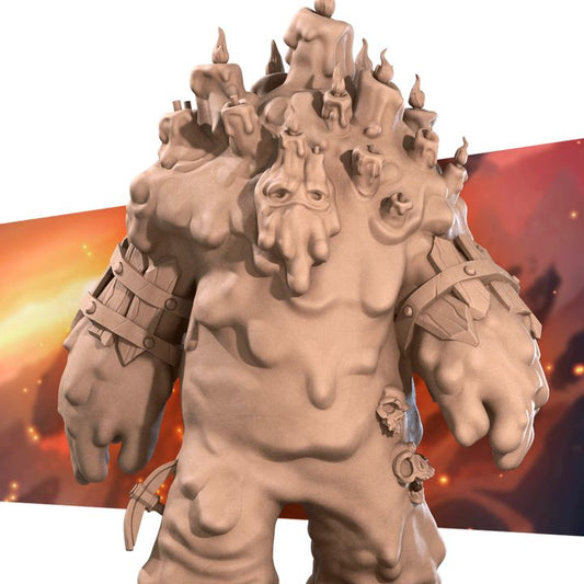 Wax Golem - Mine Set - 32mm, 35mm Scale - Unpainted Miniature