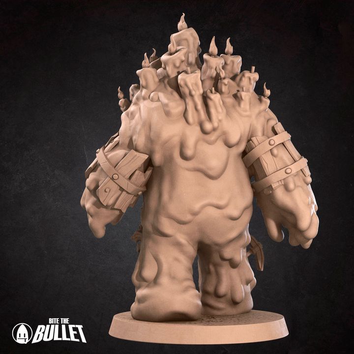 Wax Golem - Mine Set - 32mm, 35mm Scale - Unpainted Miniature
