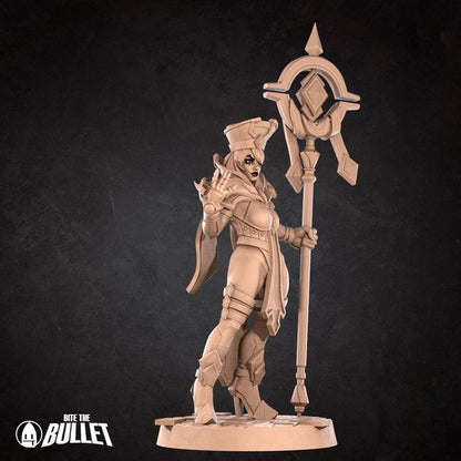 Serena, Human Inquisitor, Pinup | 32mm, 35mm Scale | Unpainted Miniature
