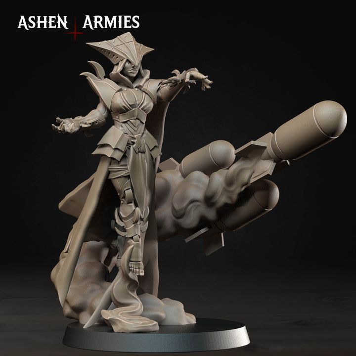Artillery Witches, Hellbound Apostasy - Bullet Crusade - Unpainted Miniature
