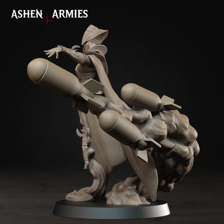 Artillery Witches, Hellbound Apostasy - Bullet Crusade - Unpainted Miniature