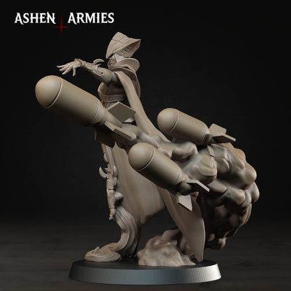 Artillery Witches, Hellbound Apostasy - Bullet Crusade - Unpainted Miniature