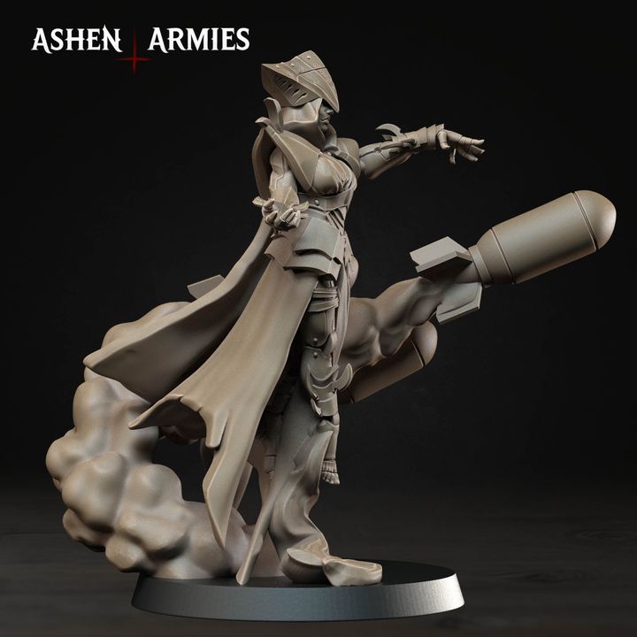 Artillery Witches, Hellbound Apostasy - Bullet Crusade - Unpainted Miniature